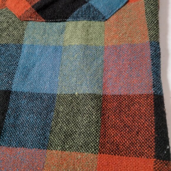 Vintage Dee Cee Rappers Shirt Small 14-14 1/2 Woven Wool Blend Earthy Grandpa - Picture 13 of 16